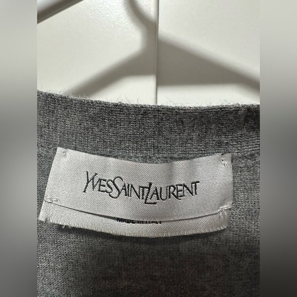Yves Saint Laurent Gray Button-Up Vest size L - Picture 6 of 10
